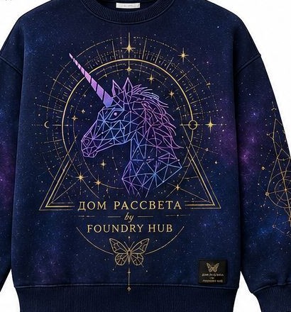 Свитшот DOM RASSVETA × Foundry Hub